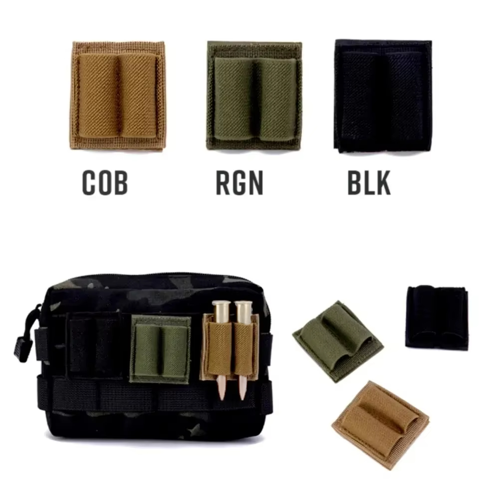 Velcro Hook Loop - Tactische 2-ronde cartridgehouderpatch - zelfklevende haaklus