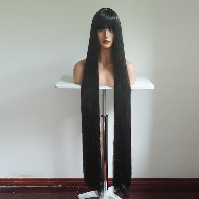 Wig Fiber Net - 48 inch ultralange rozenkleurige anime cosplay