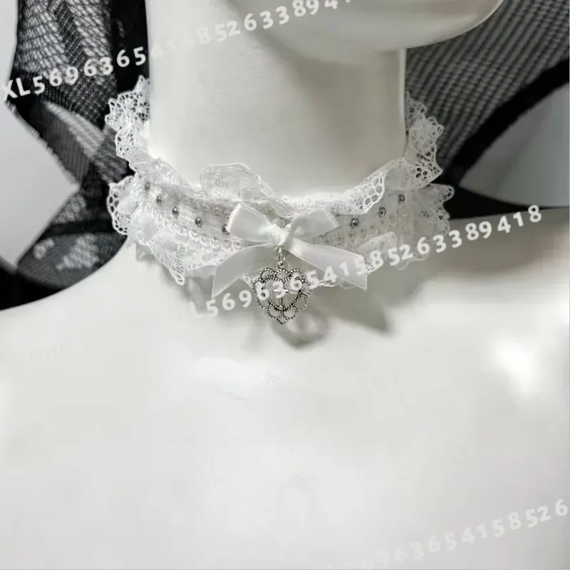 Gotische zwarte kant choker me - Magnetic Clasp Cosplay recensie en prijs