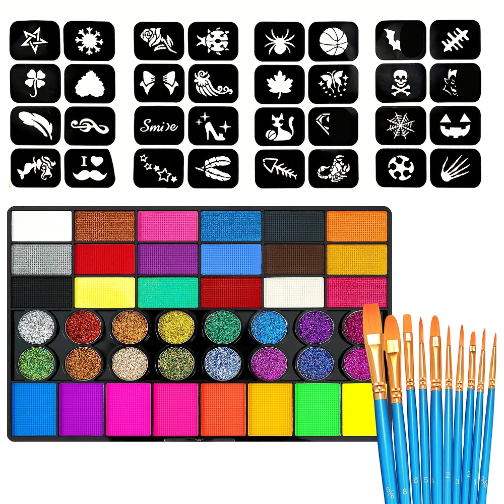 42 Kleuren Gezichts- en Lichaa - Cosplay Prop Paint recensie en prijs